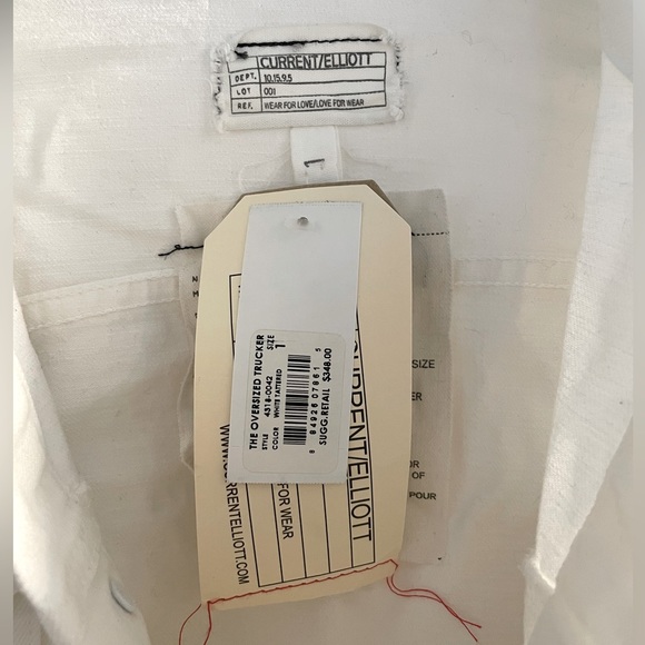 NWT Current/Elliott Oversized Trucker Jacket - Picture 6 of 7